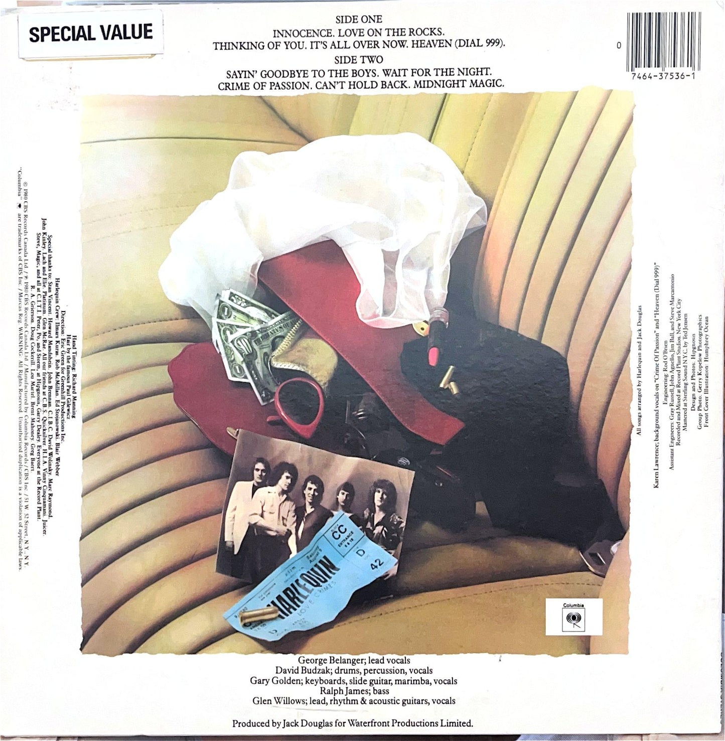 HARLEQUIN - LOVE CRIMES | VINILO USADO