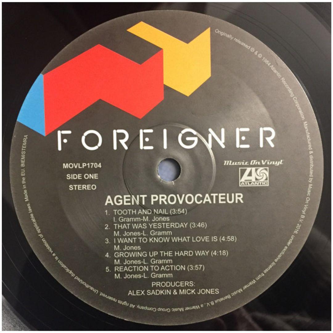 FOREIGNER - AGENT PROVOCATEUR | VINILO