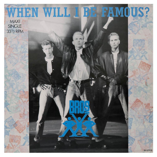 BROS - WHEN WILL I BE FAMOUS? | 12" MAXI SINGLE USADO