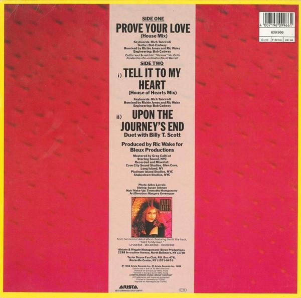 TAYLOR DAYNE - PROVE YOUR LOVE (HOUSE MIX) | 12 MAXI SINGLE USADO