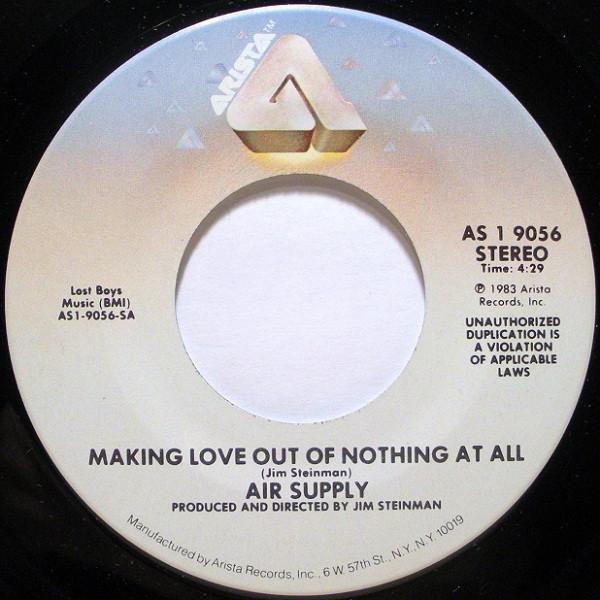 AIR SUPPLY - MAKING LOVE OUT OF NOTHING AT ALL | 7" SINGLE VINILO USADO