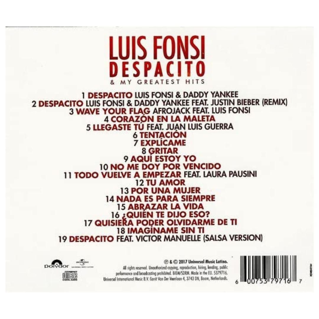 LUIS FONSI - DESPACITO MY GREATEST HITS | CD