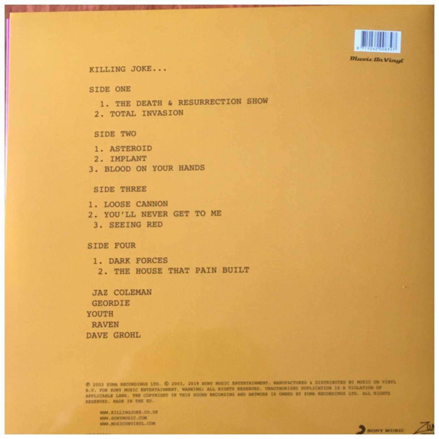 KILLING JOKE - KILLING JOKE (2LP) | VINILO