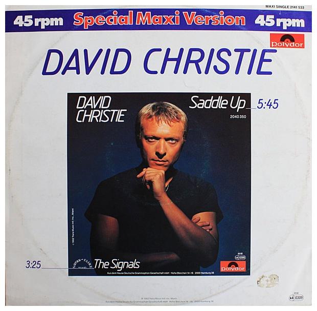 DAVID CHRISTIE - SADDLE UP | 12" MAXI SINGLE USADO
