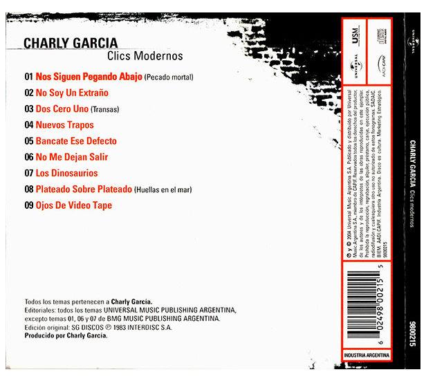 CHARLY GARCIA - CLICS MODERNOS (DIGIPACK) | CD