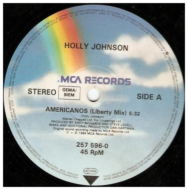 HOLLY JOHNSON - AMERICANOS | 12" MAXI SINGLE USADO
