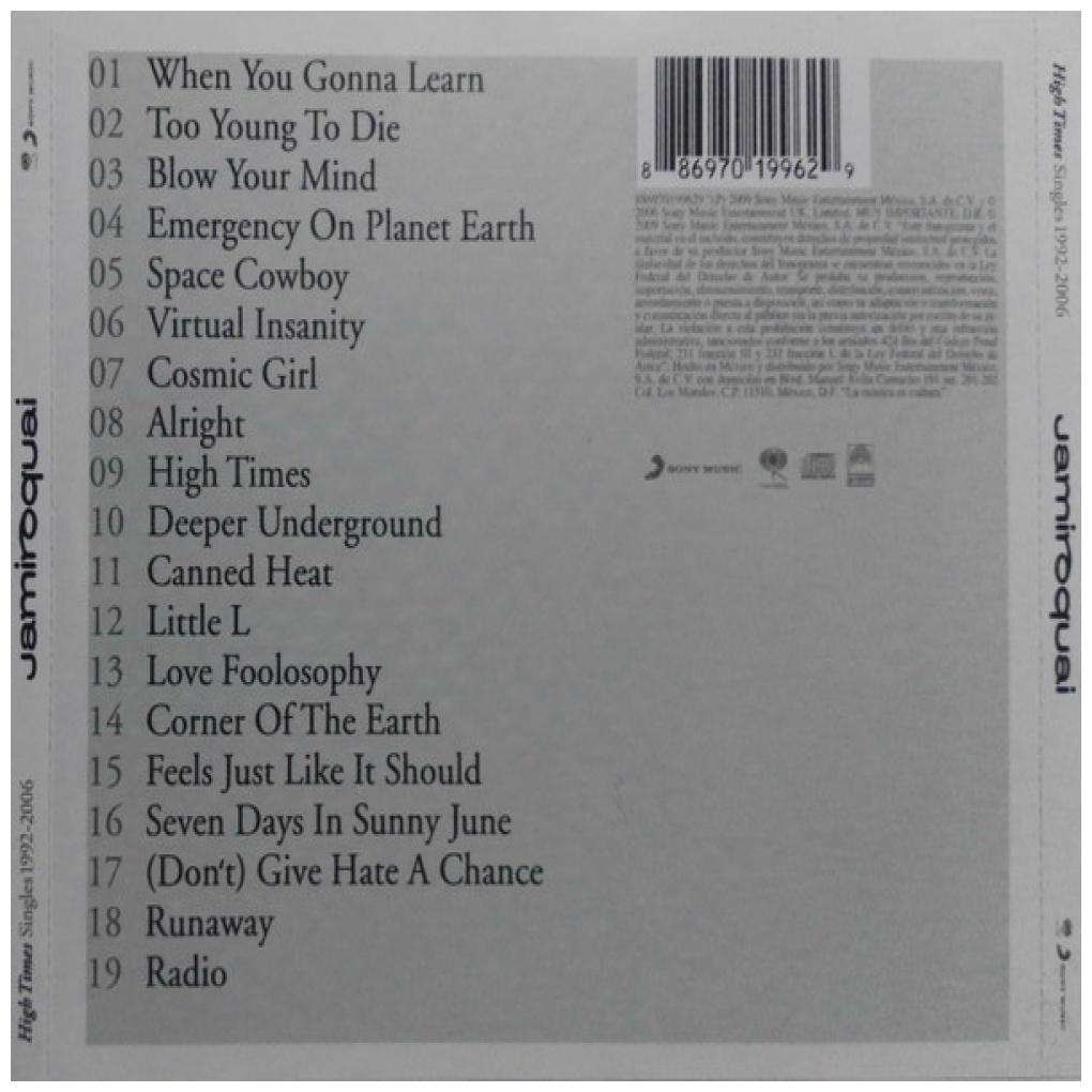 JAMIROQUAI - HIGH TIMES SINGLES 92-00 | CD