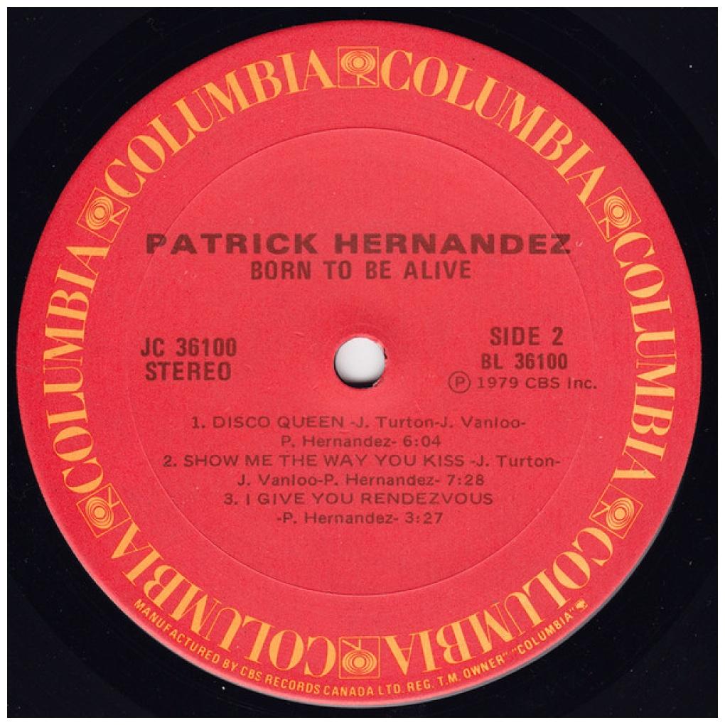 PATRICK HERNANDEZ - BORN TO BE ALIVE | VINILO USADO