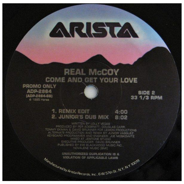 REAL MCCOY - COME AND GET YOUR LOVE | 12" MAXI SINGLE USADO