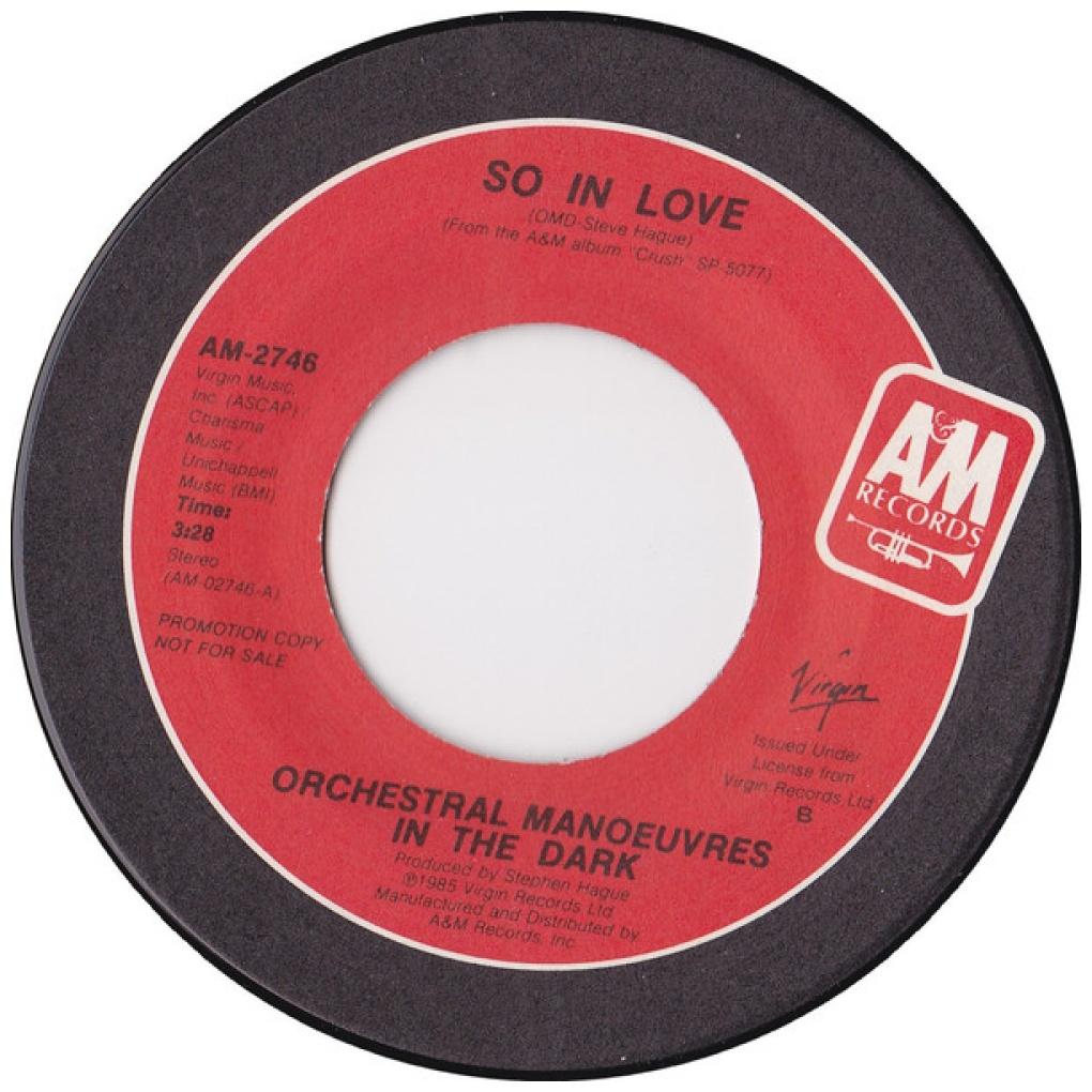 ORCHESTRAL MANOEUVRES IN THE DARK - SO IN LOVE | 7" SINGLE USADO