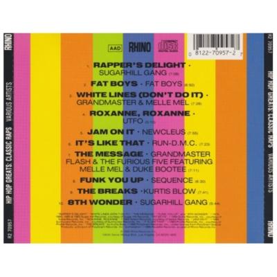 HIP HOP GREATS - VARIOUS | CD