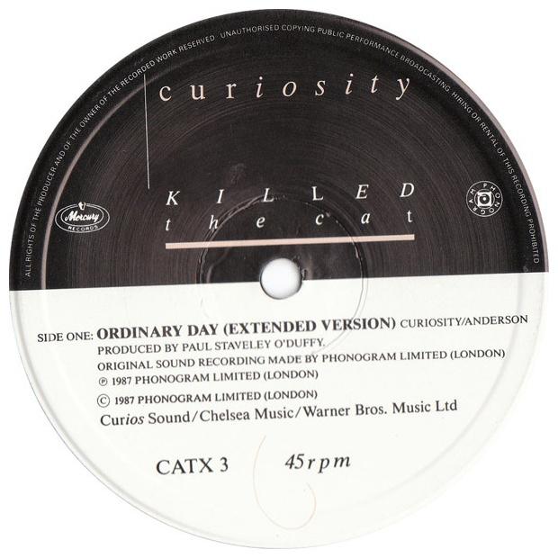 CURIOSITY KILLED THE CAT - ORDINARY DAY | 12" MAXI SINGLE USADO