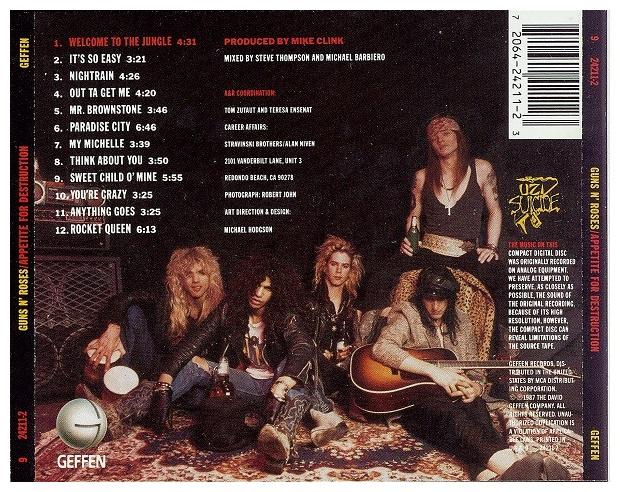 GUNS N ROSES - APPETITE FOR DESTRUCTION | CD