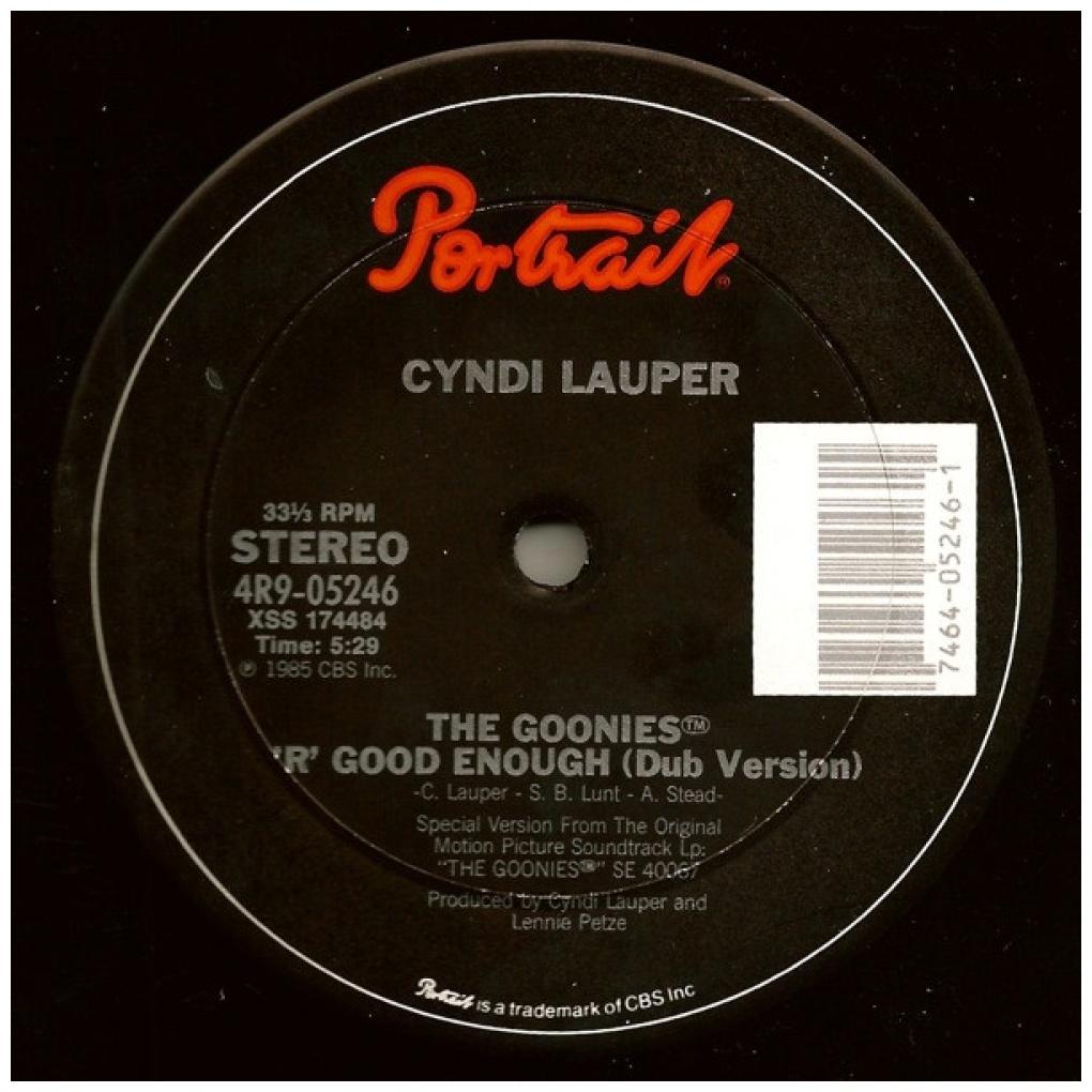 CYNDI LAUPER - THE GOONIES 'R' GOOD ENOUGH | 12" MAXI SINGLE VINILO USADO