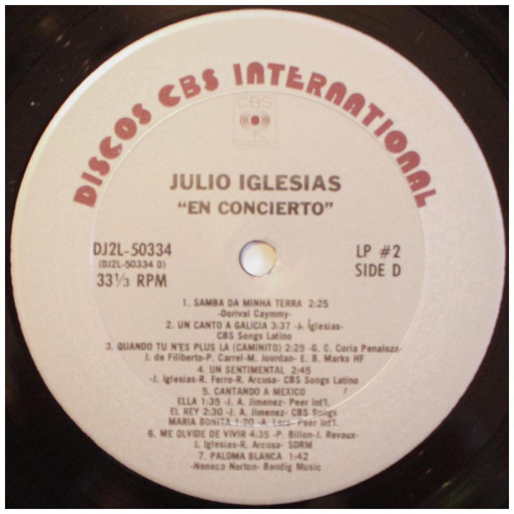 JULIO IGLESIAS - EN CONCIERTO (2LP) | VINILO USADO
