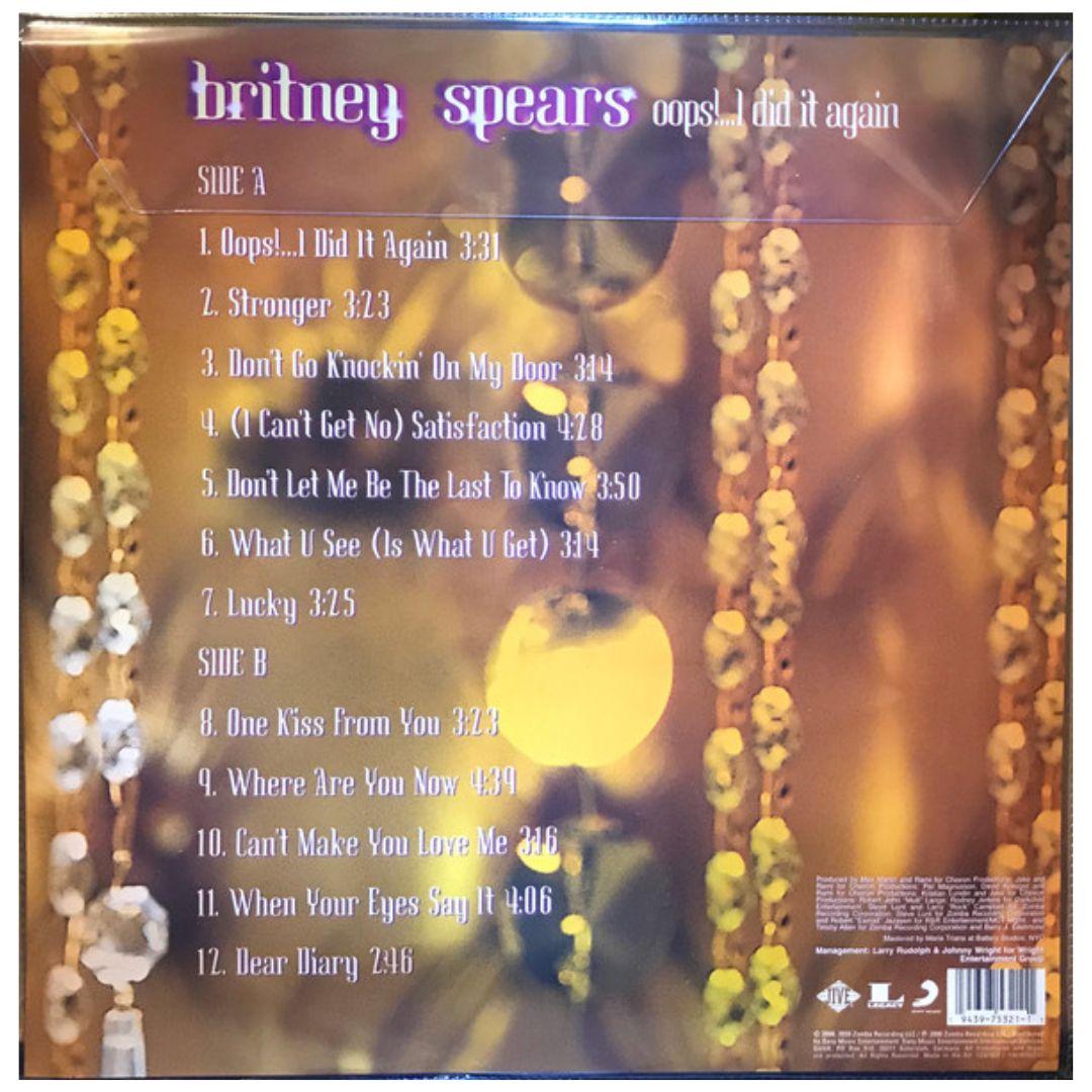 BRITNEY SPEARS - OOPS I DID IT AGAIN (PICTURE DISC) | VINILO