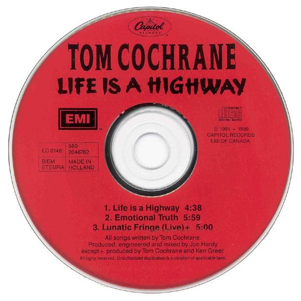 TOM COCHRANE - LOVE IS A HIGHWAY | CD SINGLE USADO
