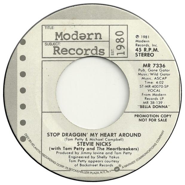 STEVIE NICKS - STOP DRAGGIN MY HEART AROUND | 7" SINGLE VINILO USADO