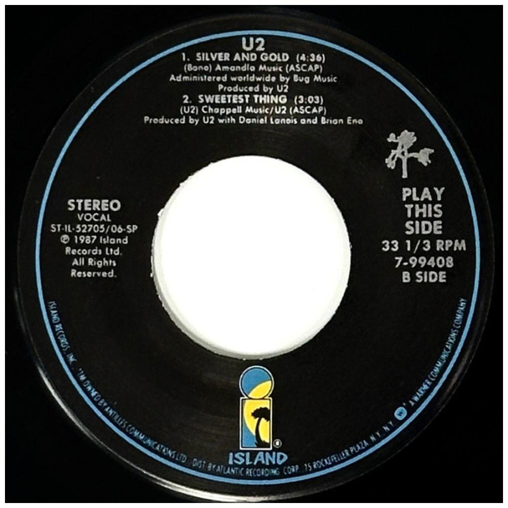 U2 - WHERE THE STREETS HAVE NO NAME | 7" SINGLE USADO