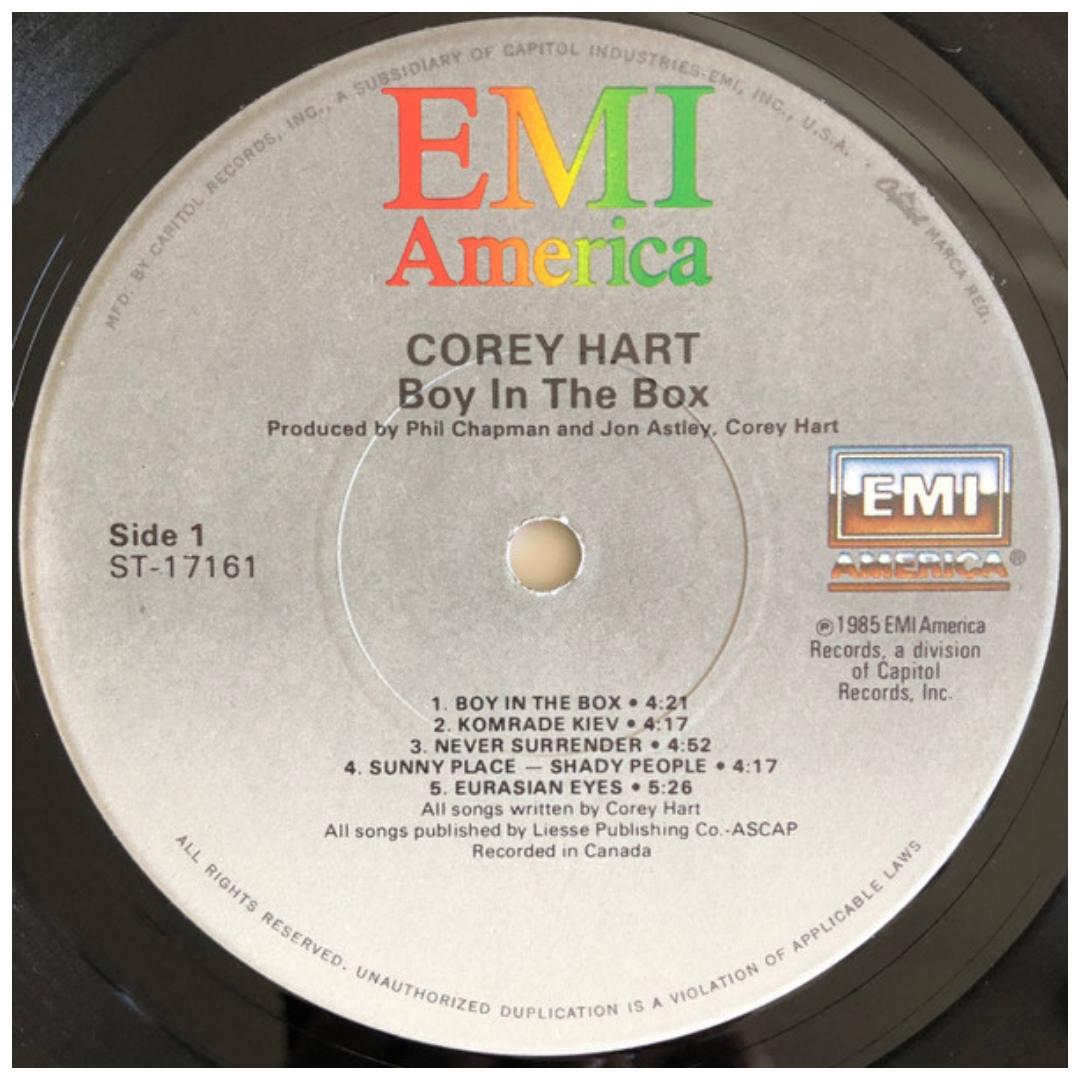 COREY HART - BOY IN THE BOX | VINILO