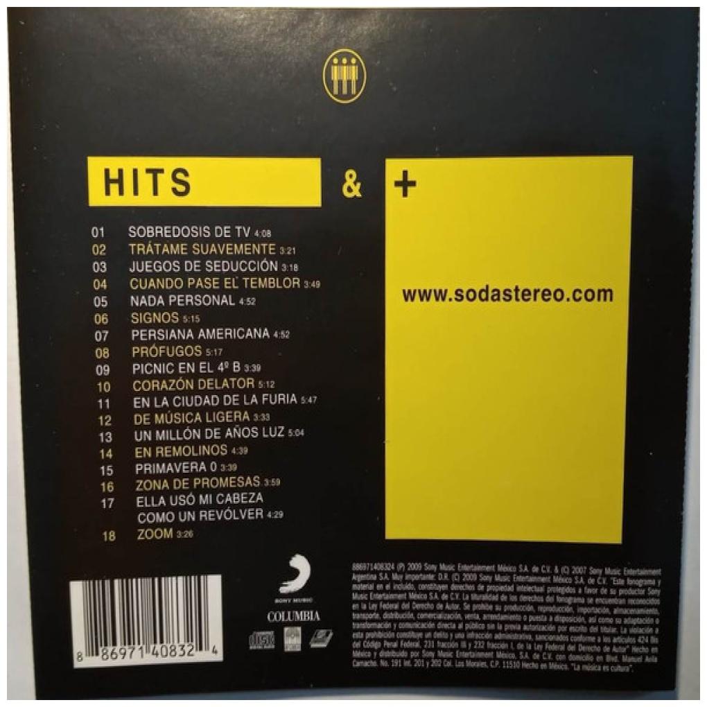SODA STEREO - ME VERÁS VOLVER: HITS | CD