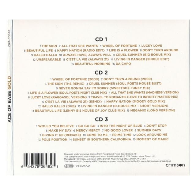 ACE OF BASE - GOLD (3CD) | CD