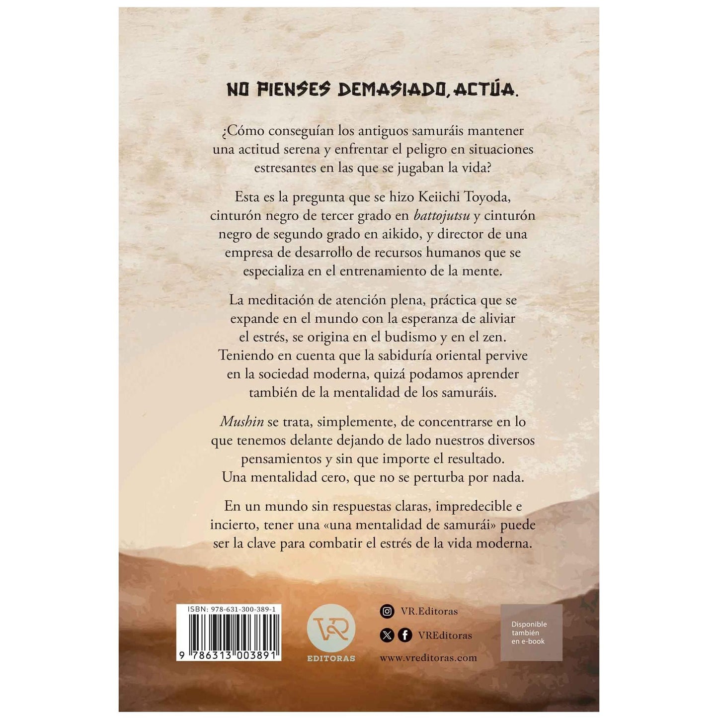 MENTALIDAD DE SAMURÁI. MUSHI (TAPA BLANDA) - KEIICHI TOYODA | LIBRO