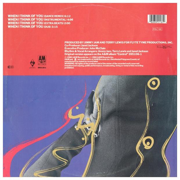 JANET JACKSON - WHEN I THINK OF YOU | 12" MAXI SINGLE USADO