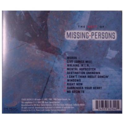 MISSING PERSONS - BEST OF TEN BEST SERIES | CD
