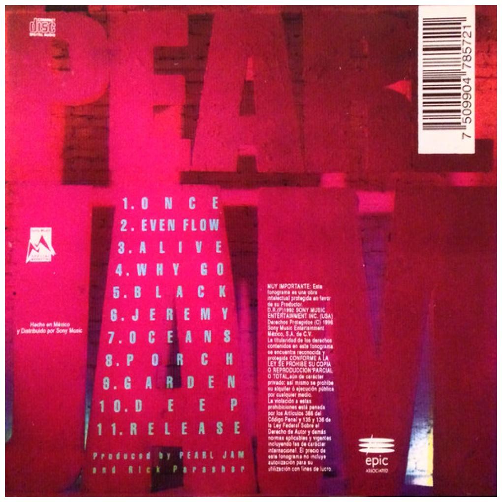 PEARL JAM - TEN | CD