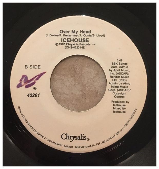 ICEHOUSE - ELECTRIC BLUE | 7" SINGLE VINILO USADO