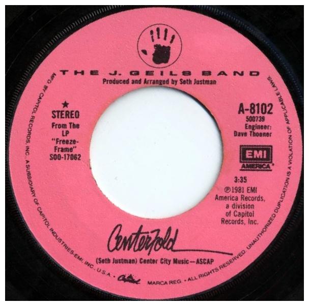 J. GEILS BAND - CENTERFOLD | 7" SINGLE VINILO USADO