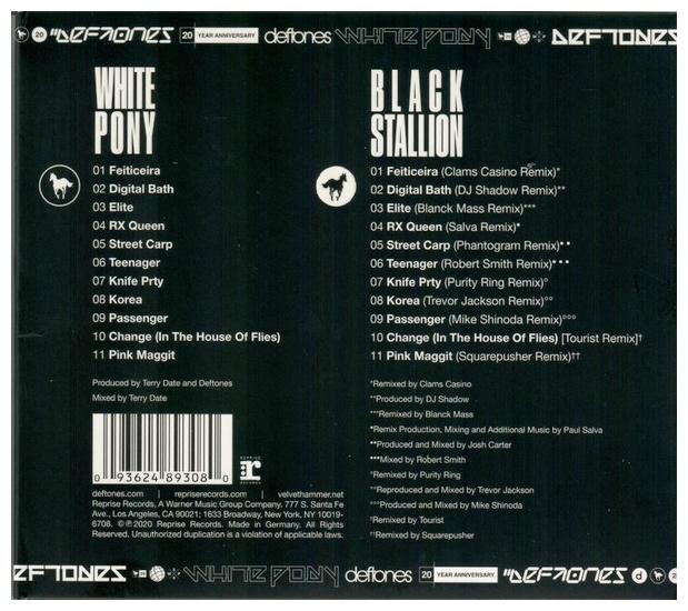 DEFTONES - WHITE PONY (20TH ANNIVERSARY) (2CD) | CD