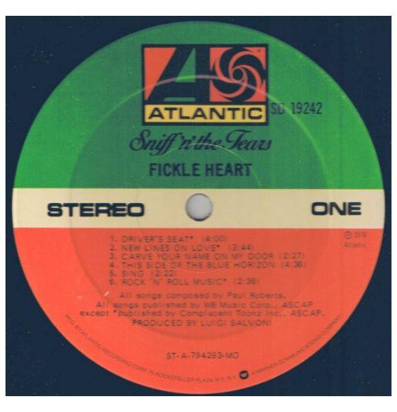 SNIFF N THE TEARS - FLICKLE HEART | VINILO USADO