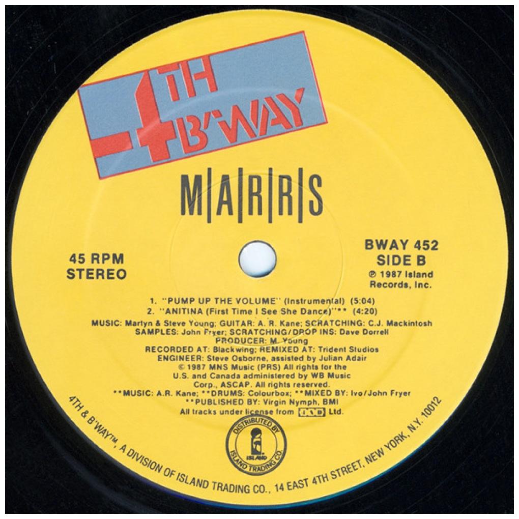 MARRS - PUMP UP THE VOLUME | 12'' MAXI SINGLE USADO