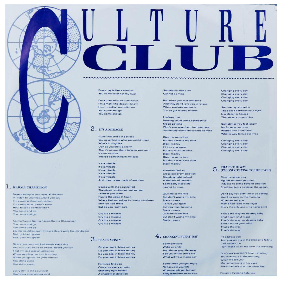 CULTURE CLUB - COLOUR BY NUMBERS | VINILO USADO