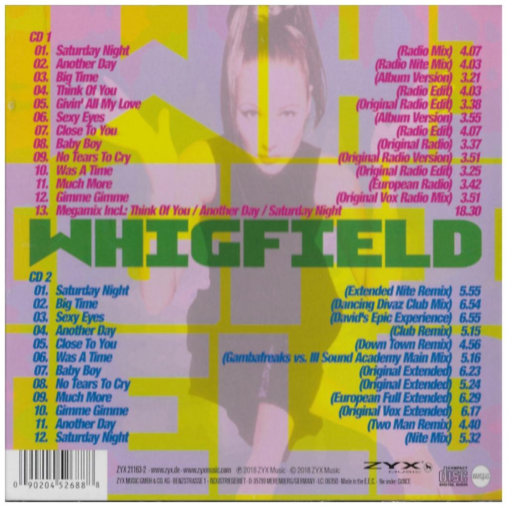WHIGFIELD - GREATEST HITS & REMIXES | CD