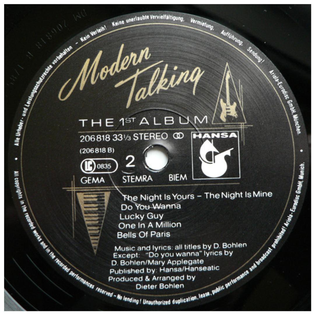 MODERN TALKING - THE FIRST ALBUM | VINILO