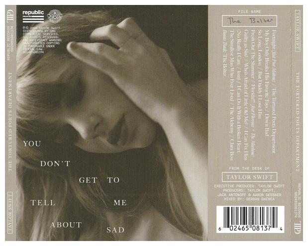 TAYLOR SWIFT - THE TORTURED POETS DEPARTAMENT (THE BOLTER EDITION) | CD