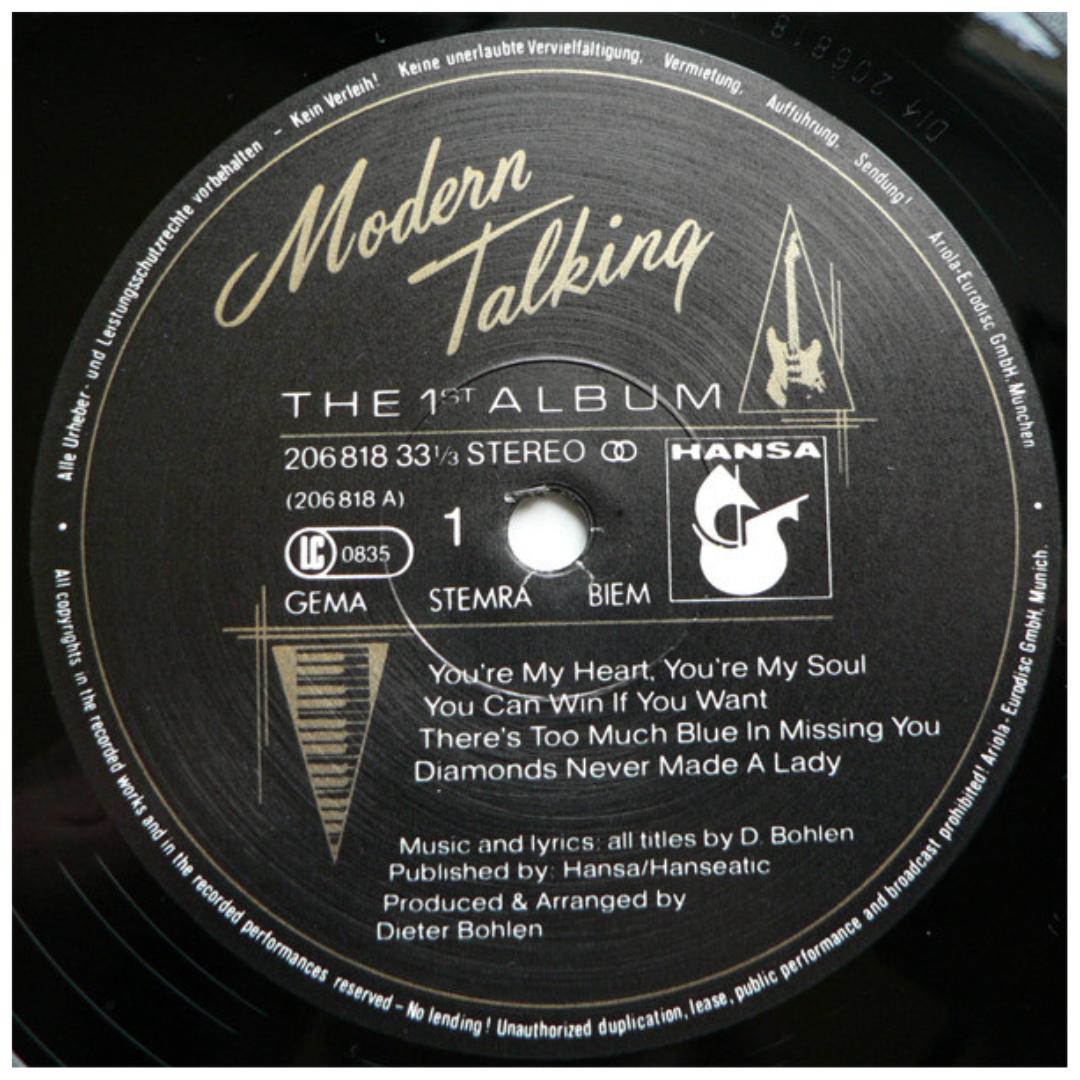 MODERN TALKING - THE FIRST ALBUM | VINILO
