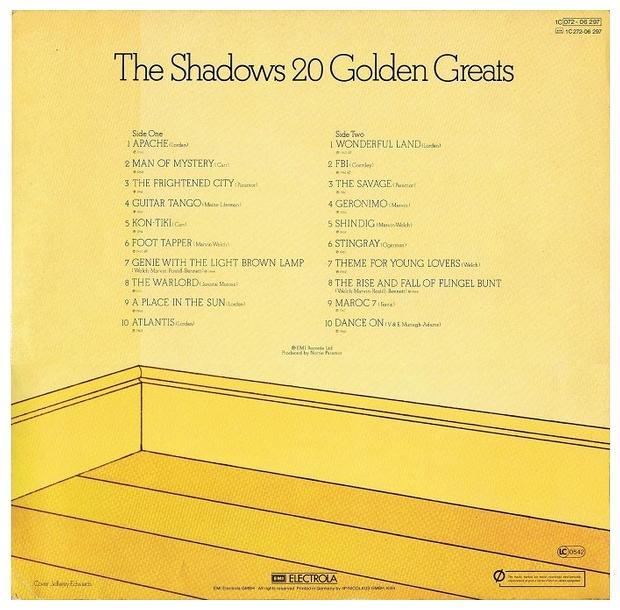 SHADOWS - 20 GOLDEN GREATS | VINILO USADO