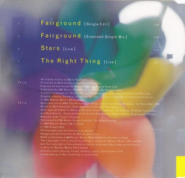 SIMPLY RED - FAIRGROUND | CD SINGLE USADO