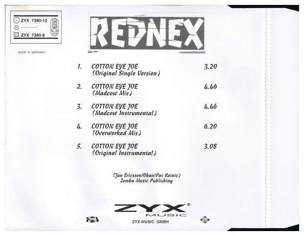 REDNEX - COTTON EYE JOE | CD SINGLE USADO
