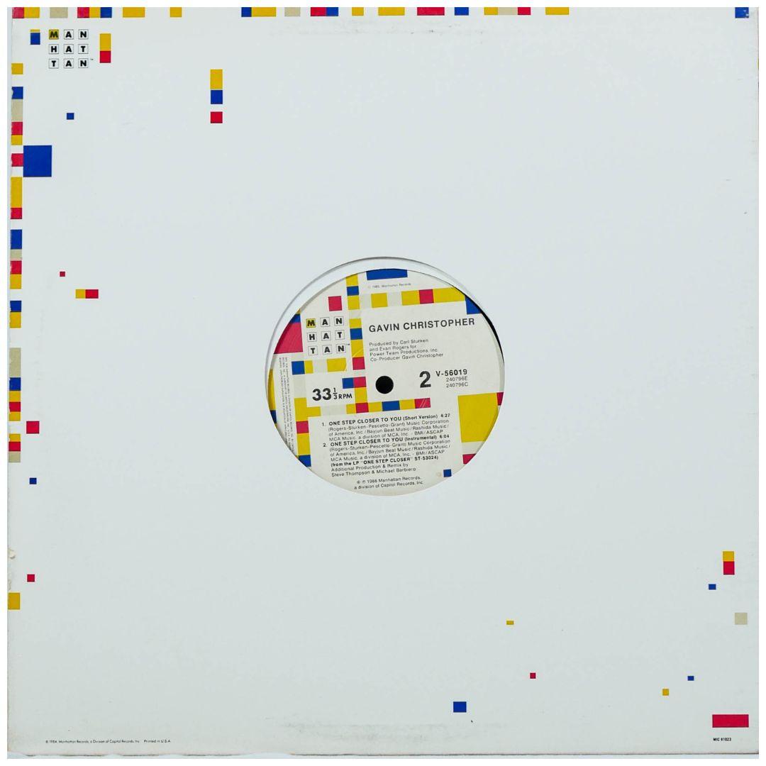 GAVIN CHRISTOPHER - ONE STEP CLOSER TO YOU | 12" MAXI SINGLE USADO