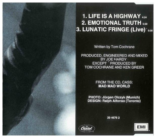 TOM COCHRANE - LOVE IS A HIGHWAY | CD SINGLE USADO