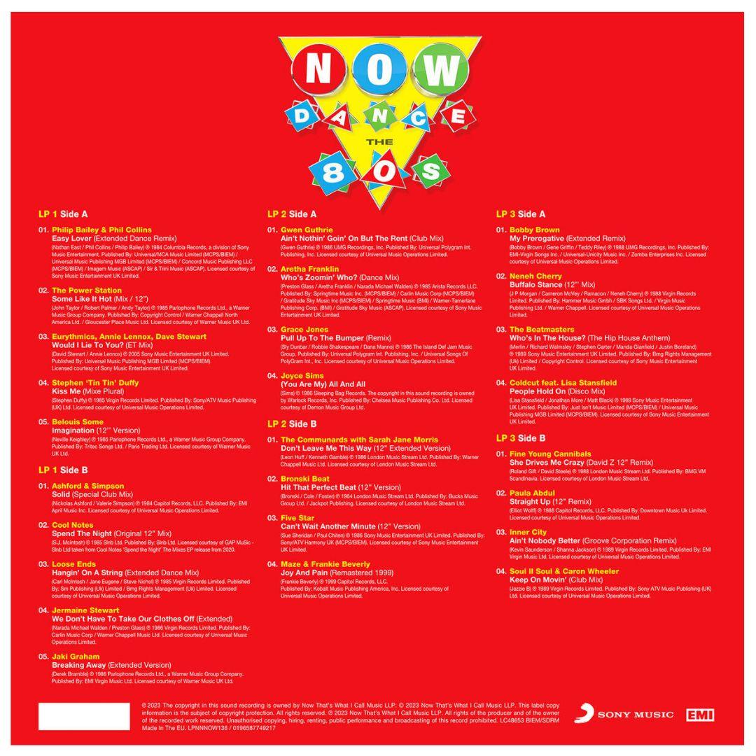 NOW DANCE THE 80 S - VARIOUS (3LP) | VINILO