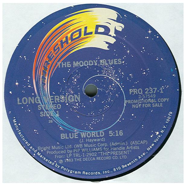 MOODY BLUES - BLUE WORLD | 12" MAXI SINGLE USADO