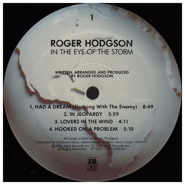 ROGER HODGSON - IN THE EYE OF THE STORM | VINILO USADO