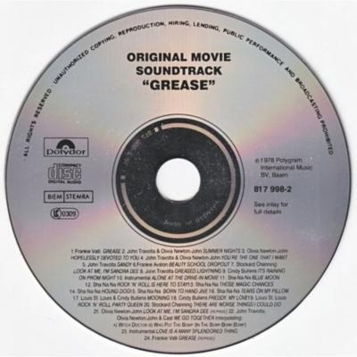 GREASE - OST BANDA SONORA | CD