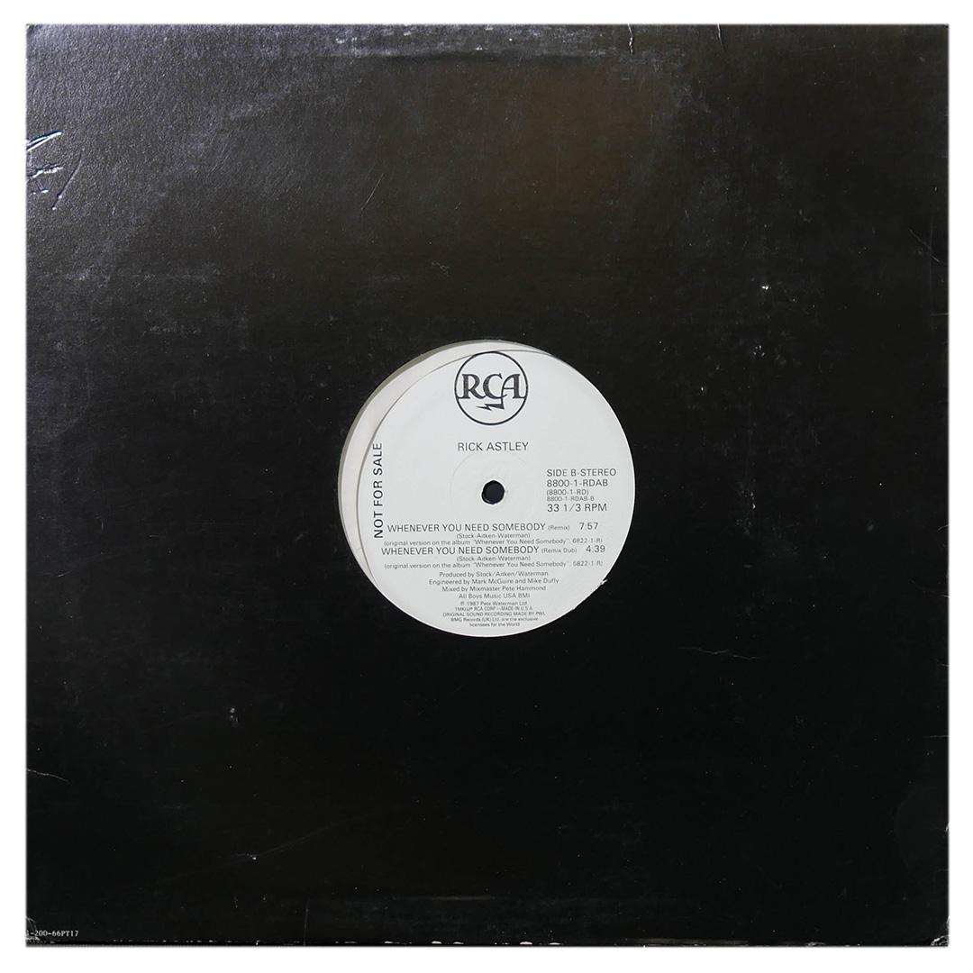 RICK ASTLEY - WHENEVER YOU NEED SOMEBODY | 12" MAXI SINGLE USADO